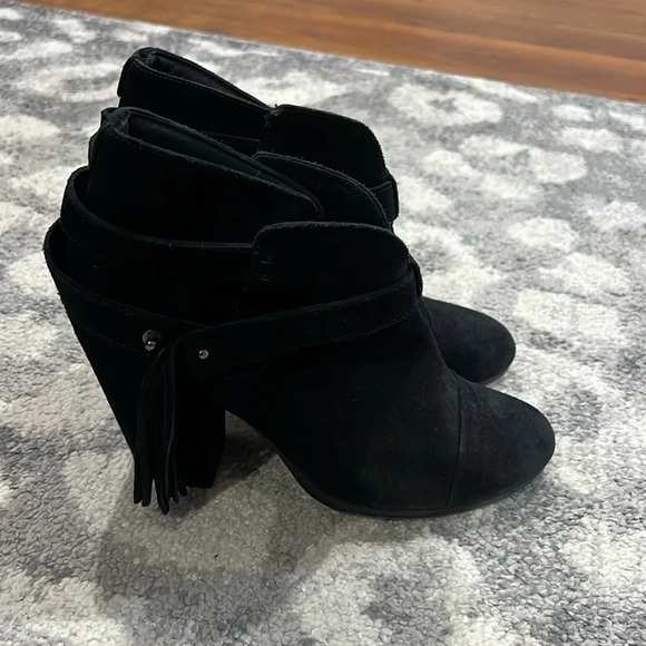 Rag & Bone Black Suede Ankle Boots 8.5​ - Picture 1 of 6